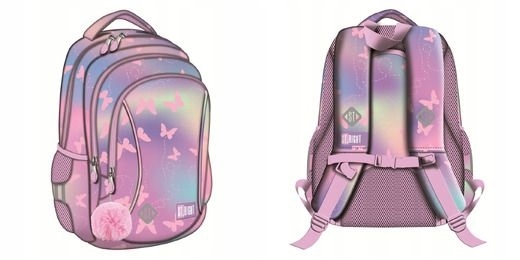 St.Right Školský Batoh BP-26 Pink Butterflies - Kvalitný a Ergonomický